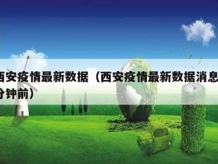 西安疫情最新数据（西安疫情最新数据消息5分钟前）