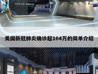美国新冠肺炎确诊超164万的简单介绍