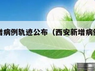 西安新增病例轨迹公布（西安新增病例活动轨迹）